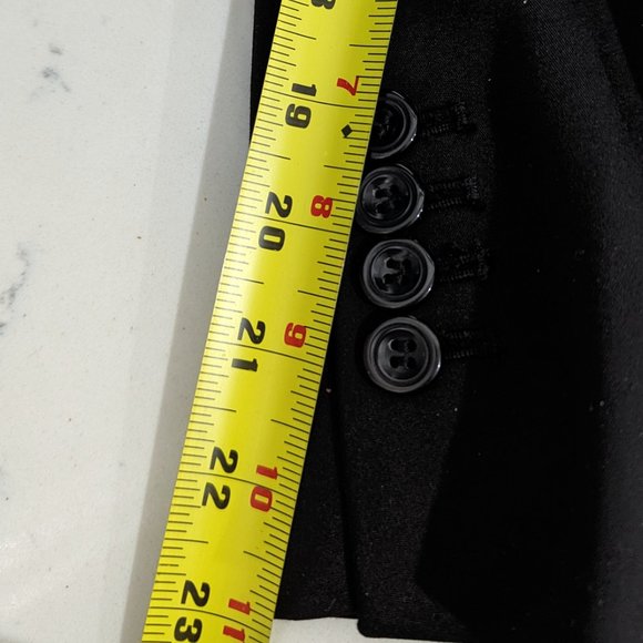 Ricki's Black One-Button Cotton Blend Stretchy Blazer (Size 0) - Picture 12 of 12